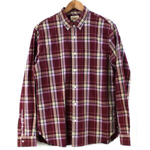 Canvas by Lands End Mens L Casual Shirt Button Front Classic Outdoor‎ Preppy